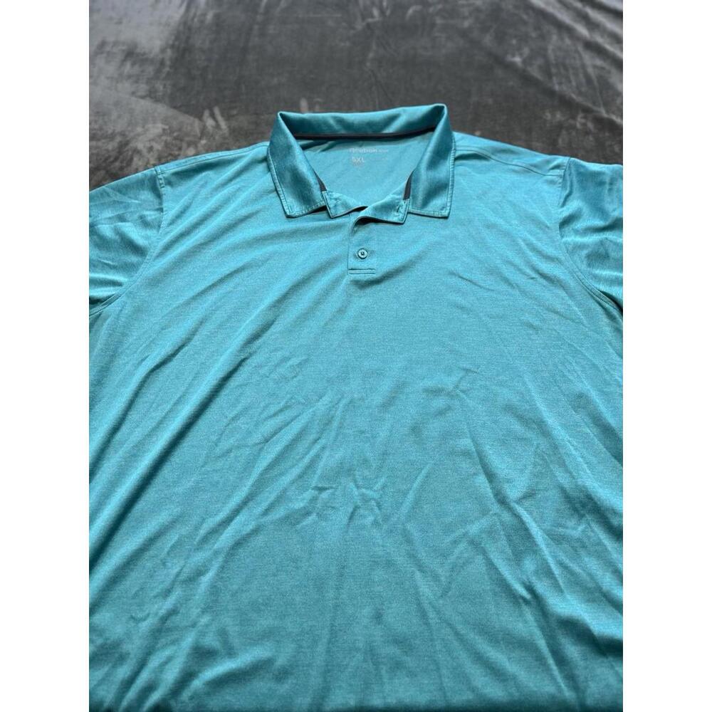 Reebok Golf Polo Shirt Men’s 5XL Aqua Blue Golf Performance